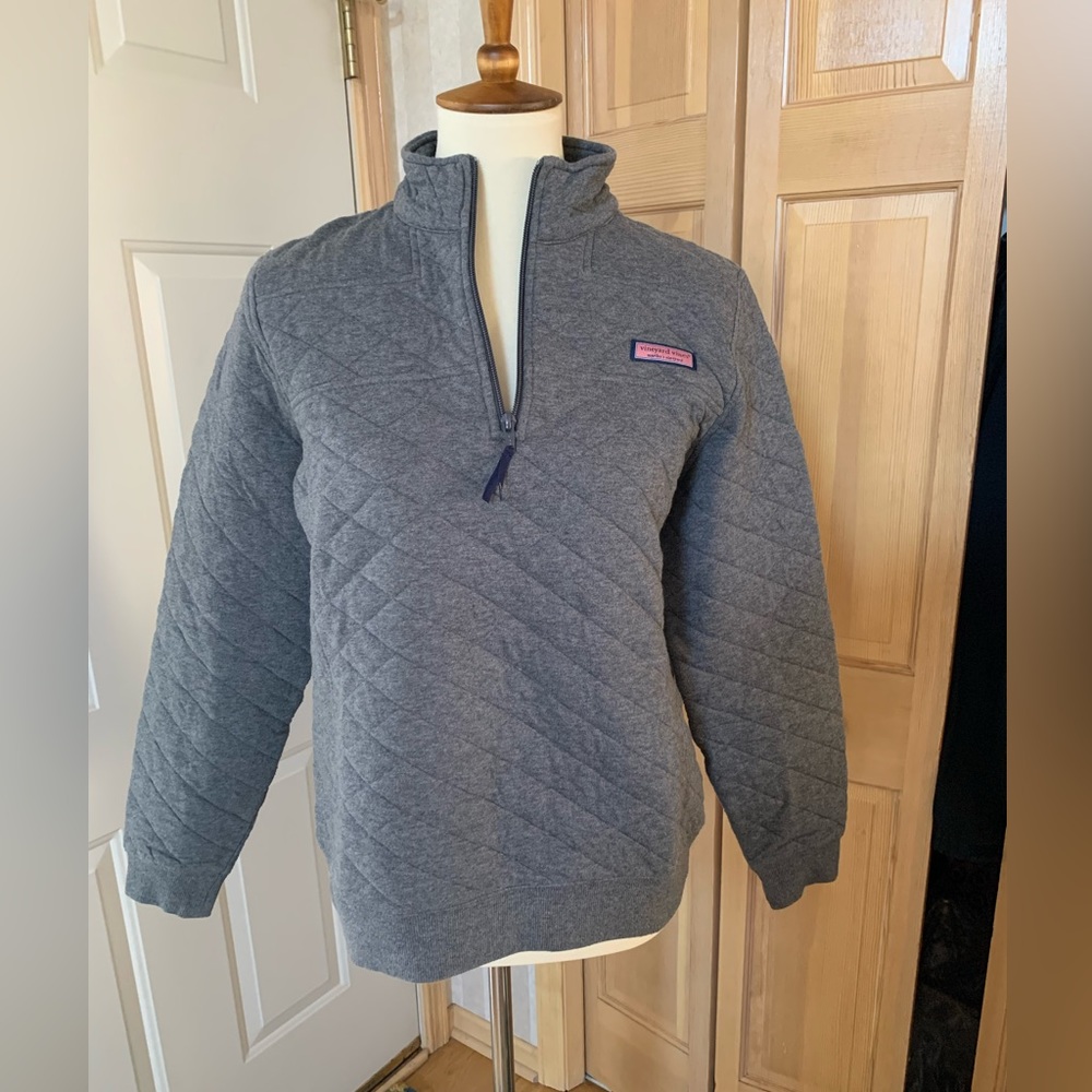 vineyard vine quilted quarter zip